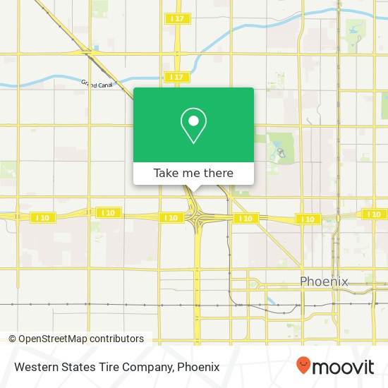 Western States Tire Company map