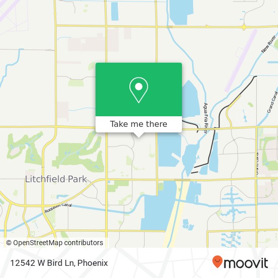 12542 W Bird Ln map