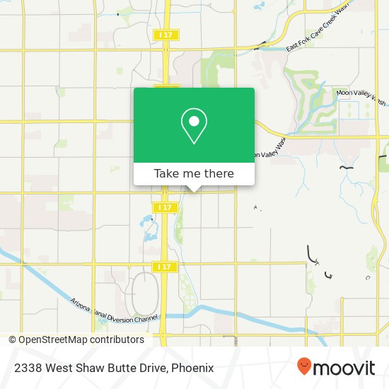 Mapa de 2338 West Shaw Butte Drive