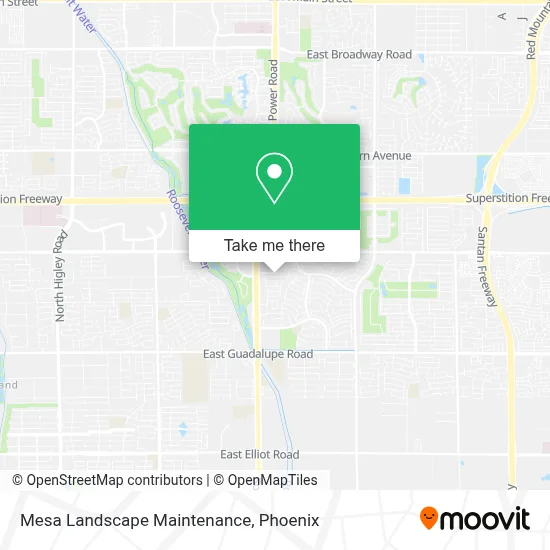 Mesa Landscape Maintenance map