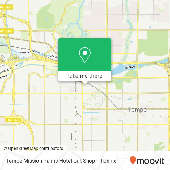 Mapa de Tempe Mission Palms Hotel Gift Shop