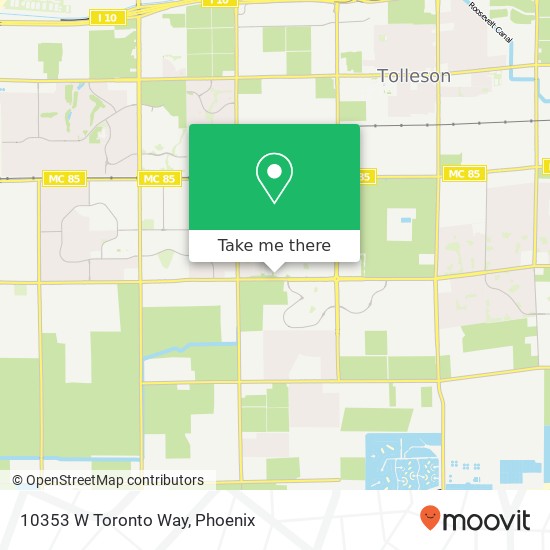 10353 W Toronto Way map