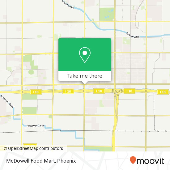 Mapa de McDowell Food Mart