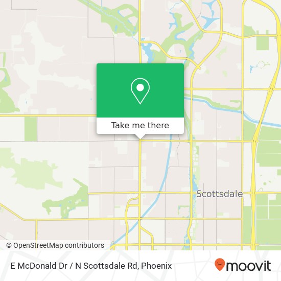 Mapa de E McDonald Dr / N Scottsdale Rd