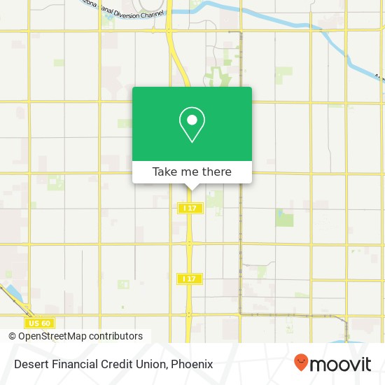 Desert Financial Credit Union map