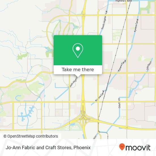 Jo-Ann Fabric and Craft Stores map