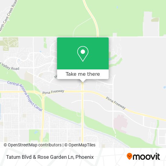 Mapa de Tatum Blvd & Rose Garden Ln