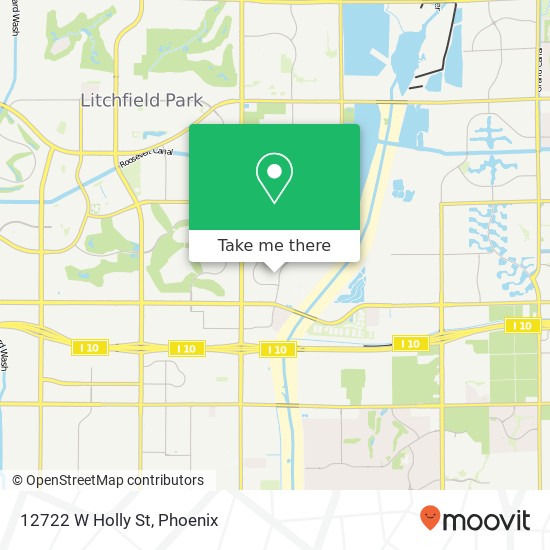 12722 W Holly St map