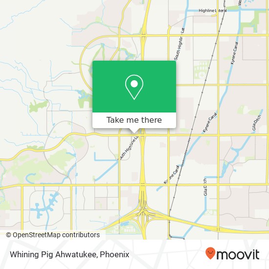 Whining Pig Ahwatukee map