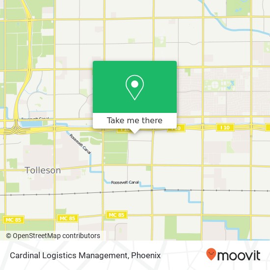 Cardinal Logistics Management map