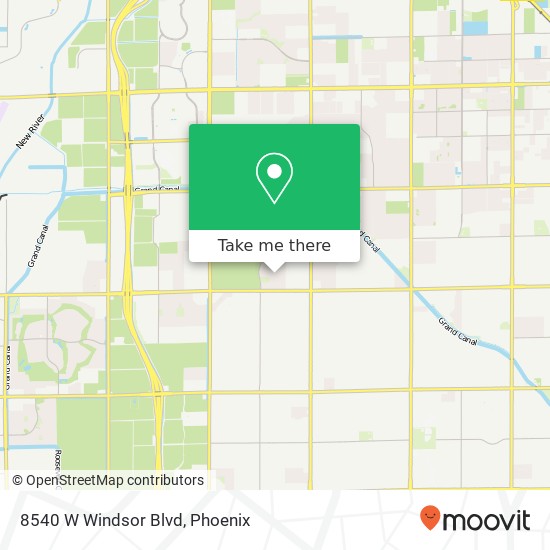 8540 W Windsor Blvd map