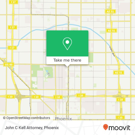 John C Kell Attorney map