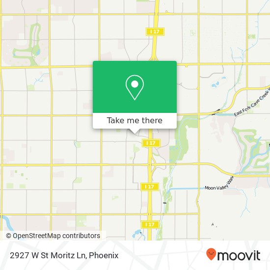 Mapa de 2927 W St Moritz Ln