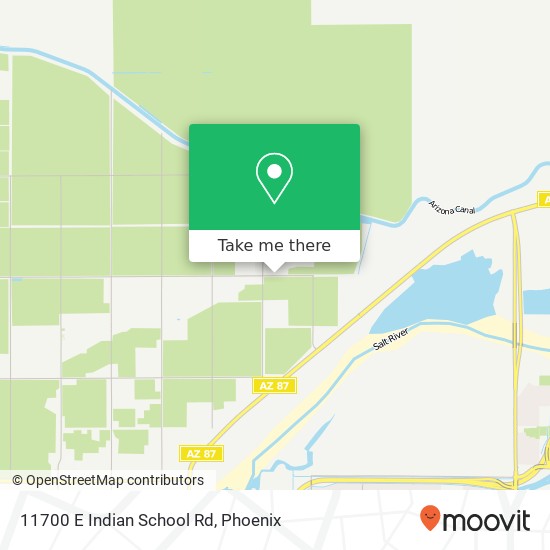 11700 E Indian School Rd map