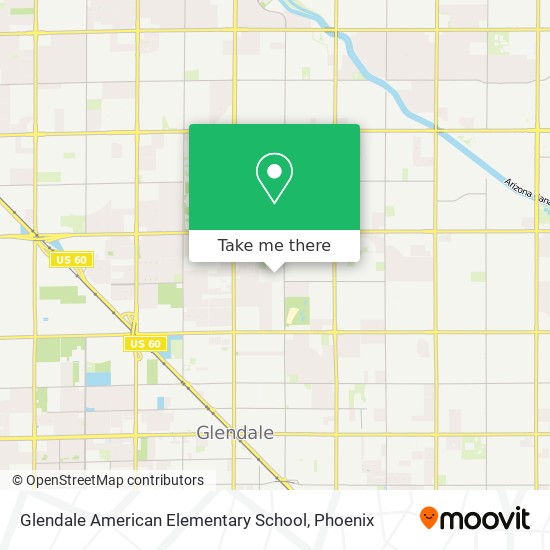 Glendale American Elementary School map