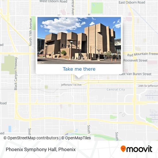 Phoenix Symphony Hall map