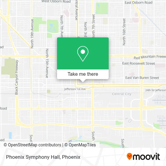 Phoenix Symphony Hall map
