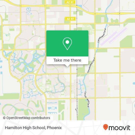 Mapa de Hamilton High School