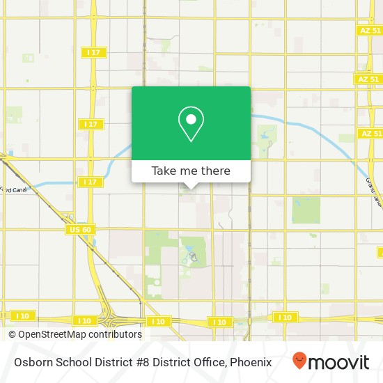 Mapa de Osborn School District #8 District Office