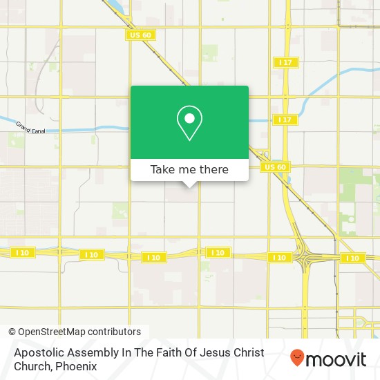 Mapa de Apostolic Assembly In The Faith Of Jesus Christ Church