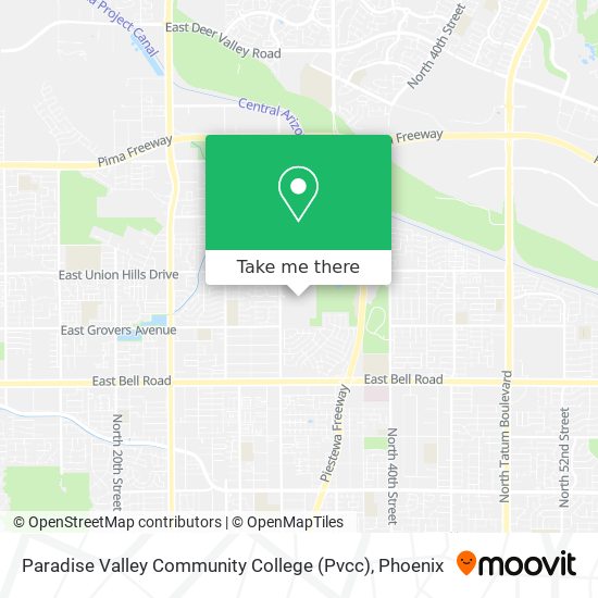 Mapa de Paradise Valley Community College (Pvcc)