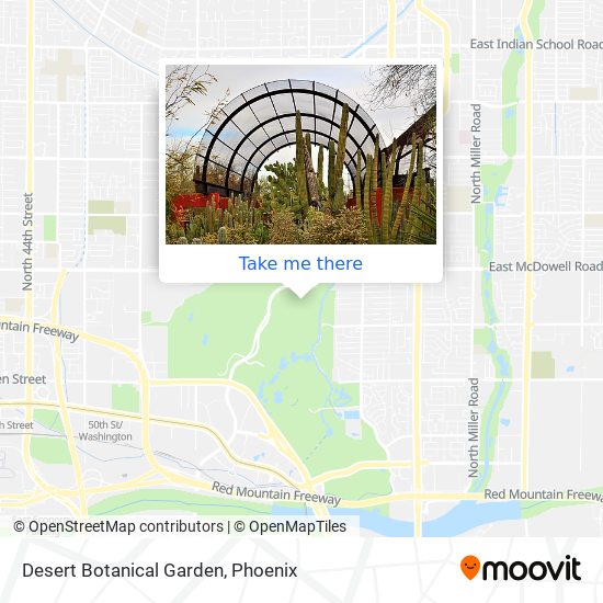 Desert Botanical Garden map