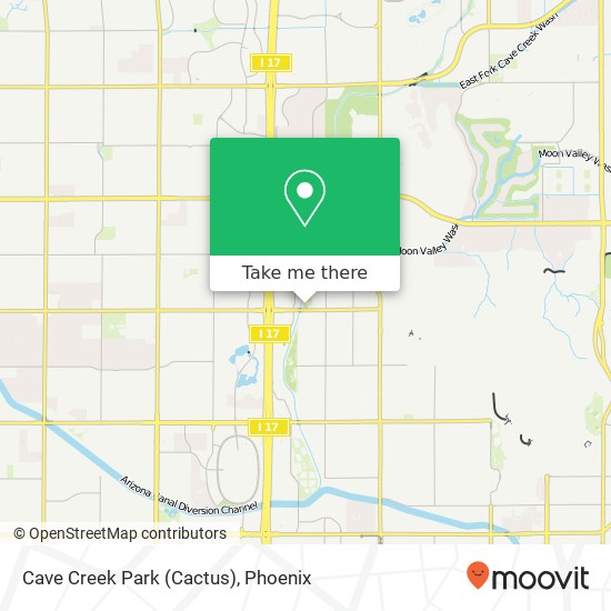 Mapa de Cave Creek Park (Cactus)