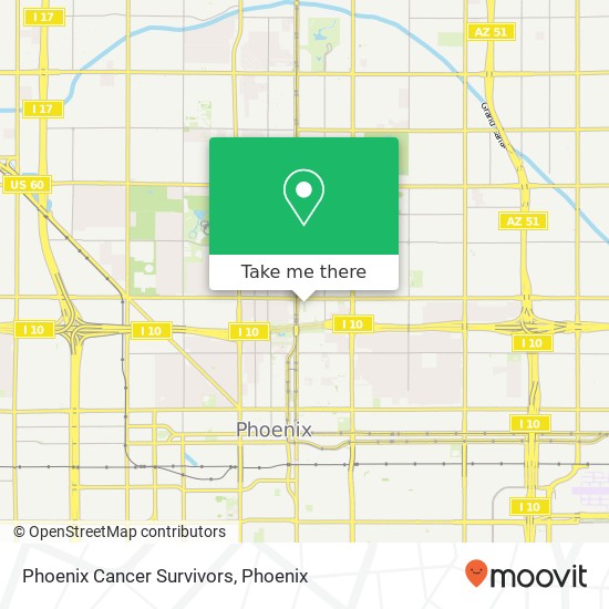 Phoenix Cancer Survivors map