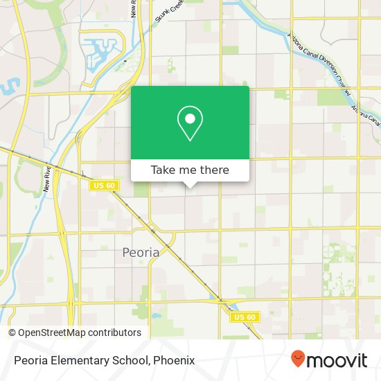 Mapa de Peoria Elementary School