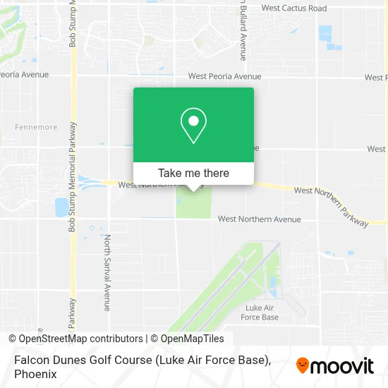 Falcon Dunes Golf Course (Luke Air Force Base) map
