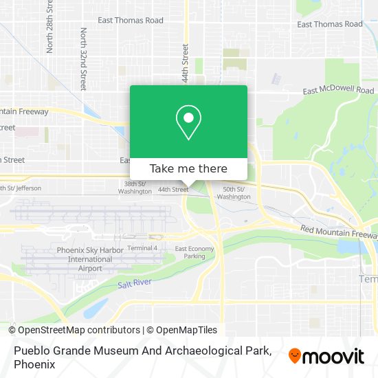 Pueblo Grande Museum And Archaeological Park map