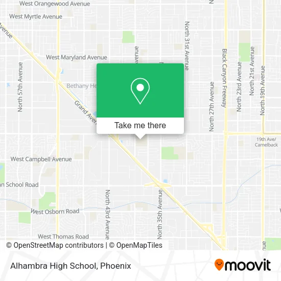 Alhambra High School map