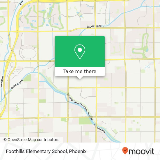 Foothills Elementary School map