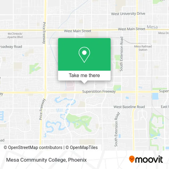 Mapa de Mesa Community College