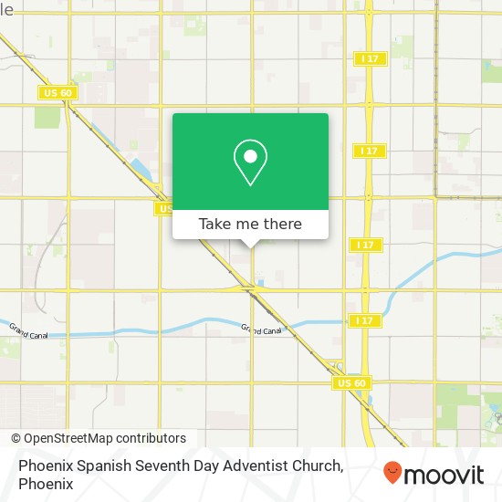 Phoenix Spanish Seventh Day Adventist Church map