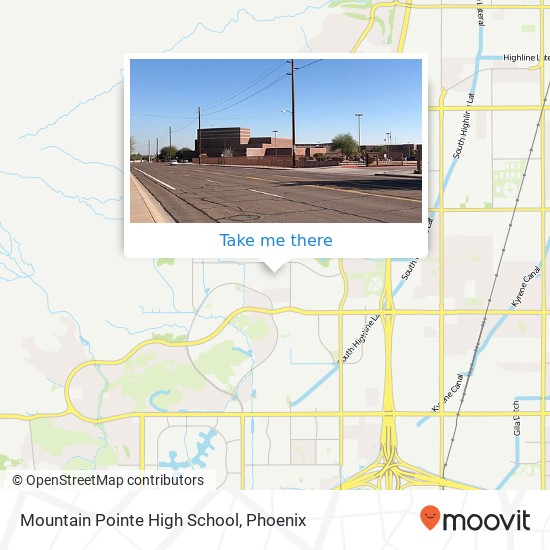 Mountain Pointe High School map