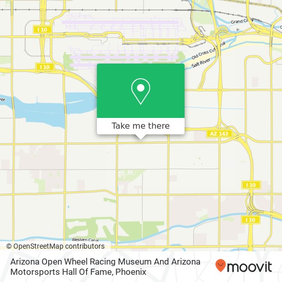 Arizona Open Wheel Racing Museum And Arizona Motorsports Hall Of Fame map