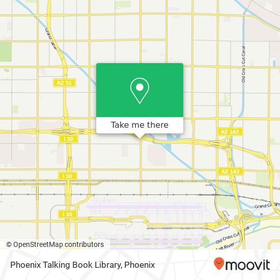 Mapa de Phoenix Talking Book Library