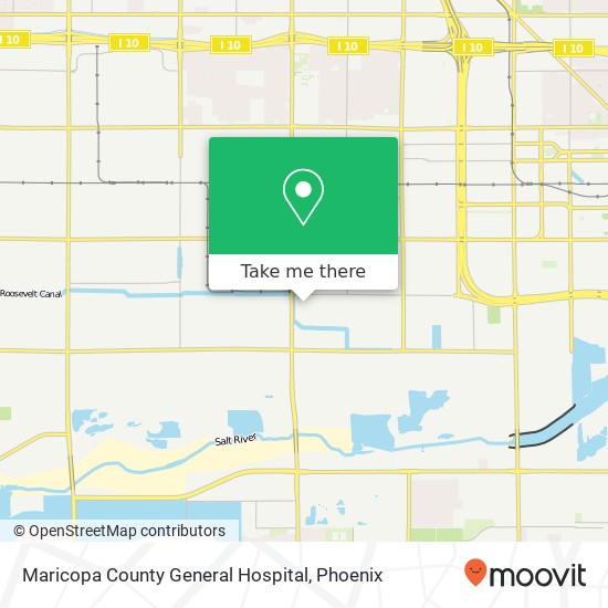 Mapa de Maricopa County General Hospital