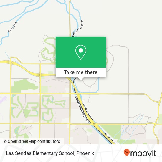 Las Sendas Elementary School map