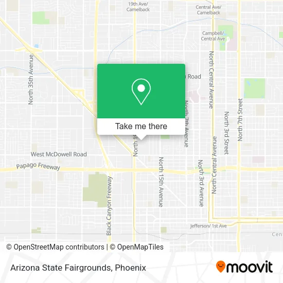 Arizona State Fairgrounds map