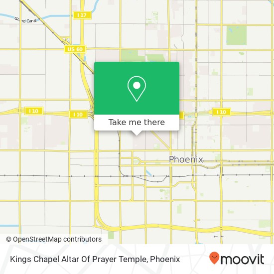 Mapa de Kings Chapel Altar Of Prayer Temple