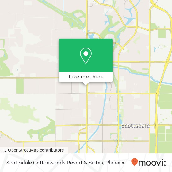 Scottsdale Cottonwoods Resort & Suites map