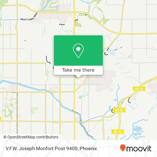 Mapa de V.F.W. Joseph Monfort Post 9400