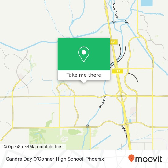 Mapa de Sandra Day O'Conner High School