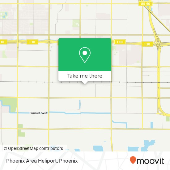 Phoenix Area Heliport map