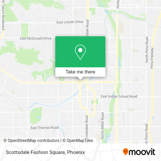 Map Of Scottsdale Fashion Square How To Get To Scottsdale Fashion Square By Bus Or Light Rail?