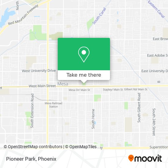 Mapa de Pioneer Park