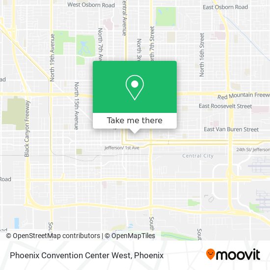 Mapa de Phoenix Convention Center West