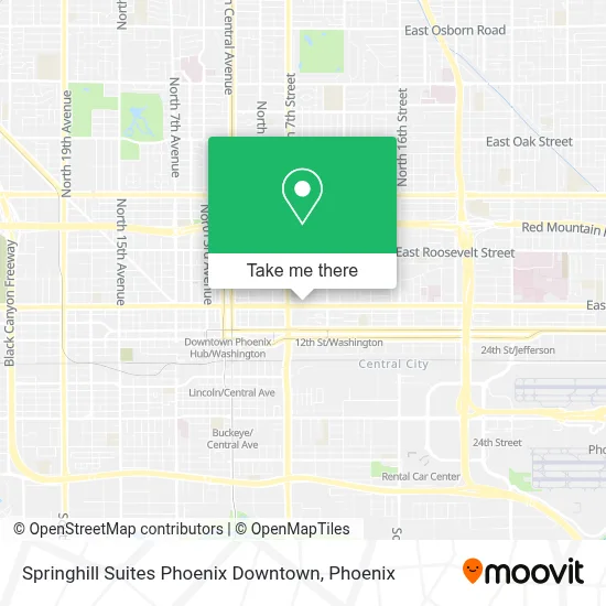 Springhill Suites Phoenix Downtown map